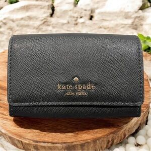 Kate Spade Black Saffiano Leather Small Wallet EUC